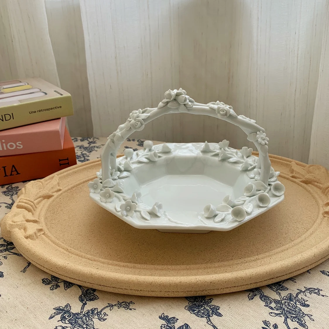 

Трехмерная корзина для цветов ручной работы, восьмиугольная хозяйственная корзина для фруктов