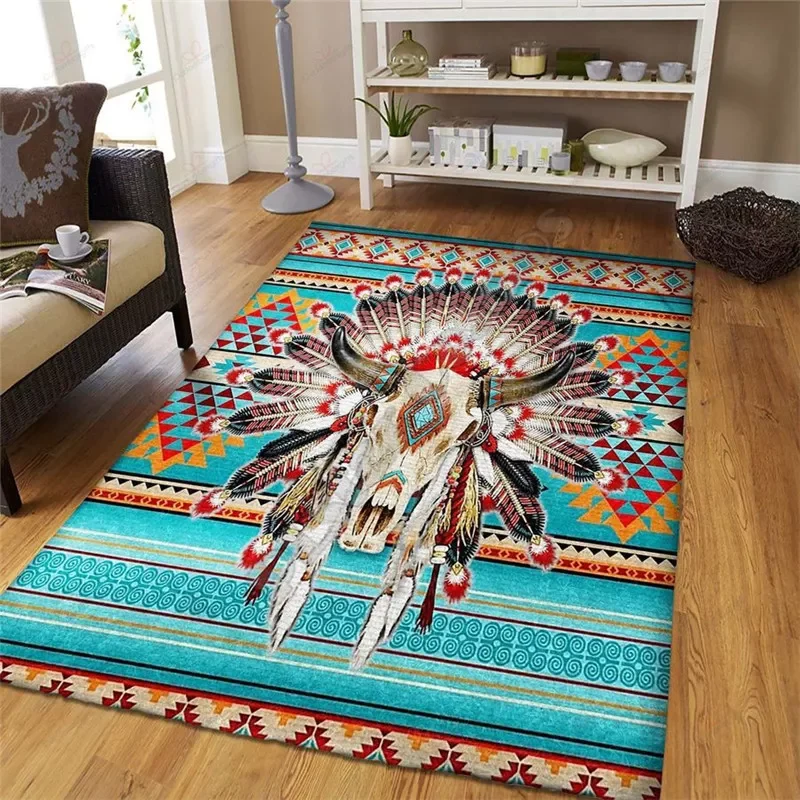 

NEW2023 Native Rug 3D All Over Printed -slip Mat Dining Room Living Room Soft Bedroom 22