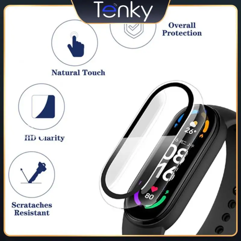 

2in1 For Miband 7 Band Nfc Case Screen Protector Screen Protector Screen Protector Case Full Coverage Protective Cover