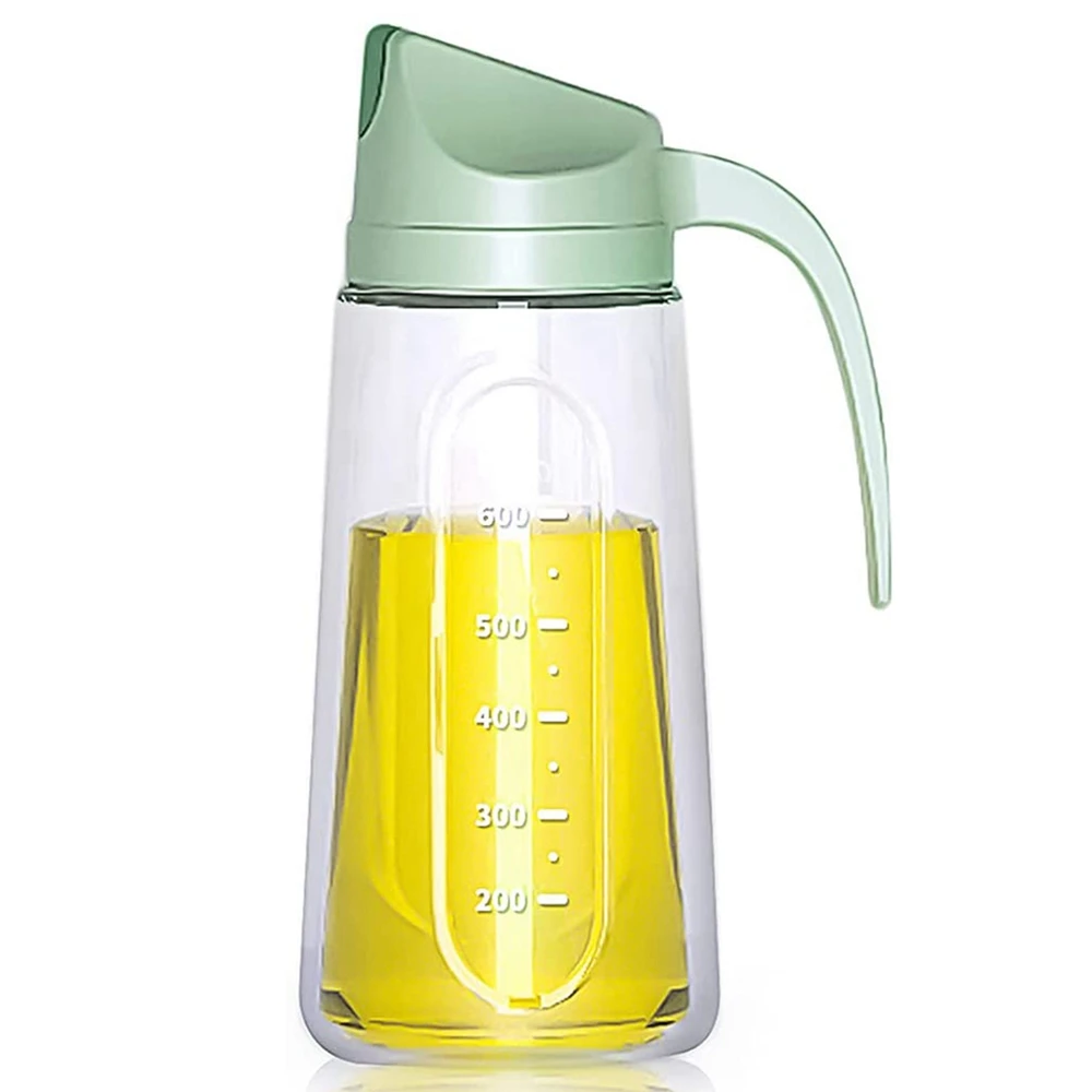 

Oil Dispenser Bottle for Kitchen,Automatic Flip Cap Cooking Oil Dispenser Bottle ,Non-Drip Spout ,25 OZ Glass Oil Bottle