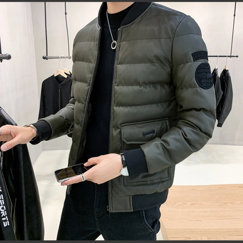 

2022 Winter Cotton Coat Men's Warm Windproof Cotton Coat Baseball Uniform Jacket Men's All-match Casual Sports Loose Jacket