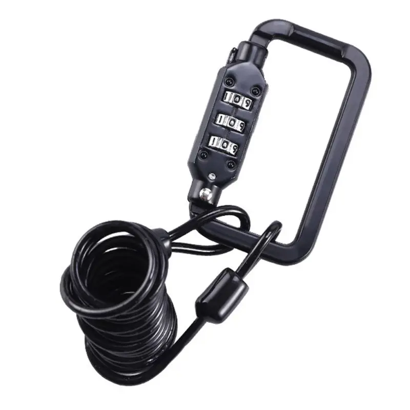 

Bike Helmet Lock Mini Anti-Theft Resettable 3 Digit Cable Luggage Buckle