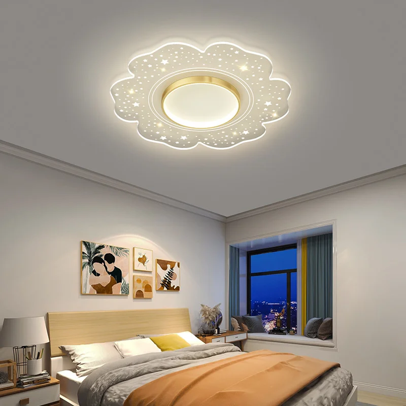 

Bedroom lamp modern simple LED room lamp 2021 new creative net red warm home master bedroom ceiling lamp