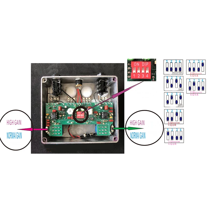 LY-ROCK Electric Guitar Super Sun Face King of TONE Highest Configuration Overdrive Stompbox Effect