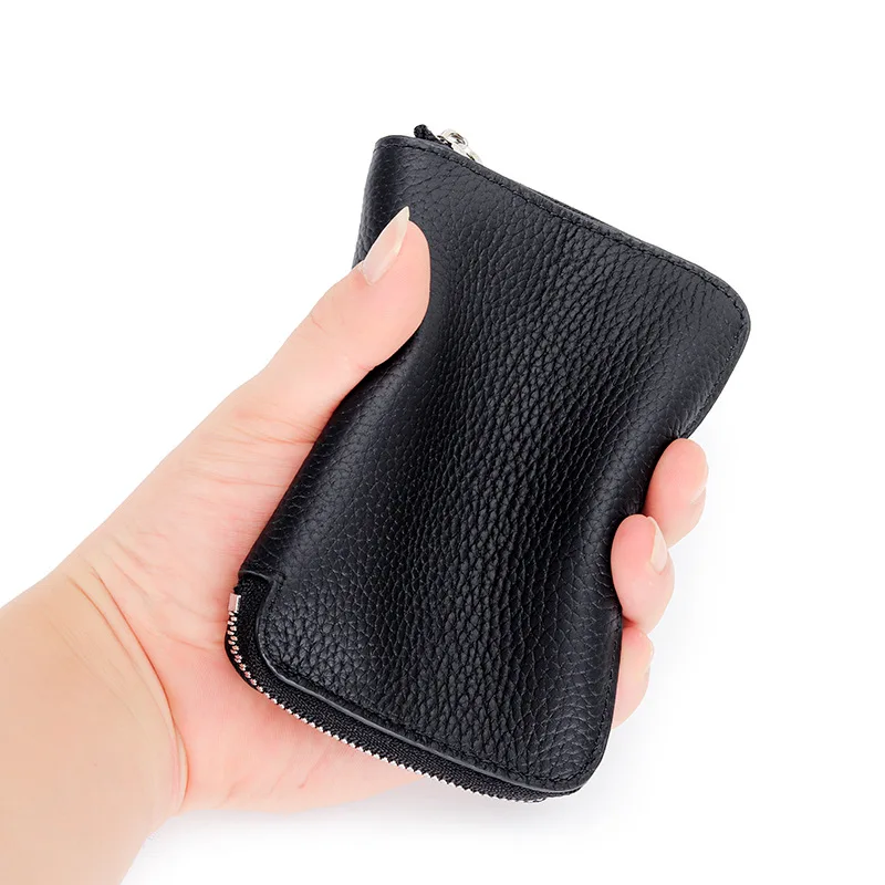 New Women Short Wallet Many Department Ladies High Quality Small Clutch Money Bag Coin Card Holders Cowhide Purse Female Wallets