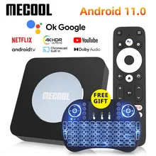 Mecool KM2/KM2 plus 4K Android TV Box Amlogic S905X4 2GB 16GB USB3.0 100M LAN 2.4G 5G WiFi doby atmos Audio TV BOX 2022 new