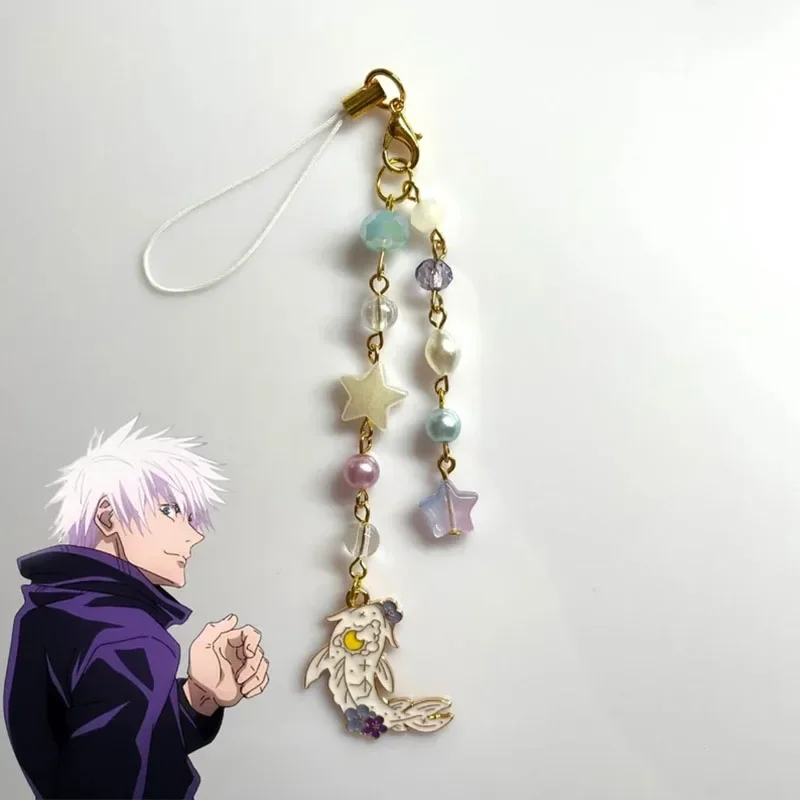 Украшения Satoru Gojo Phone Charm juюютсу из бисера Y2K
