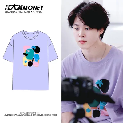 

2022 Jimin Armyst Graphic T Shirts Cotton Short Sleeve Army K-Pop Bangtan Jungkook JK V Jin RM J-Hope Suga Artist T Shirt Tops