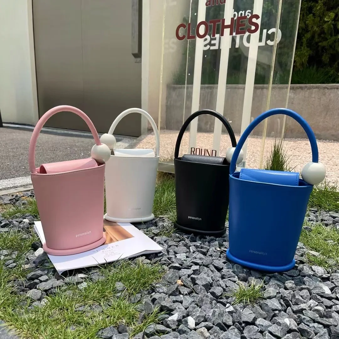 

2022 New Leather Simple and Fashionable Bucket Bag Single Shoulder Handbag Tote Bags for Women Bags