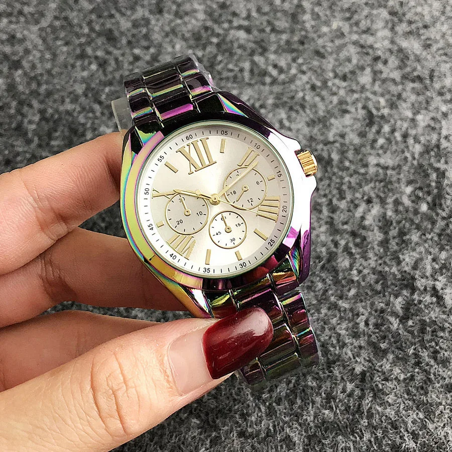 Brand Wrist Watches Women Girl Ladies Style Quartz Casual Steel Metal Band Clock m97