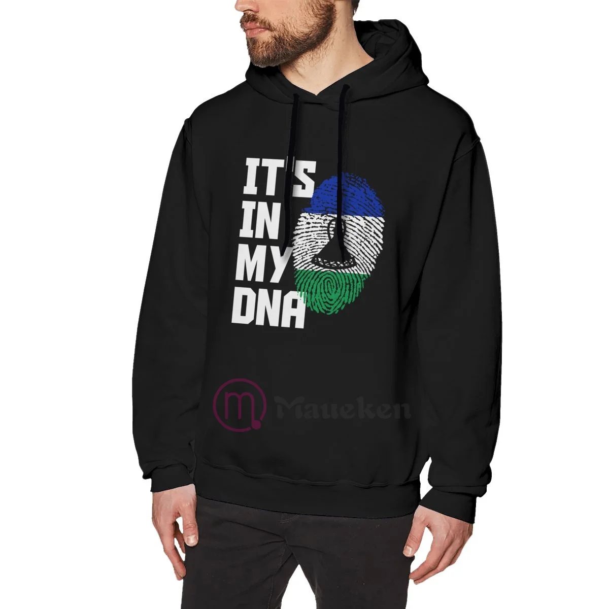 

Мужская толстовка с принтом флага Лесото It's In My DNA, хлопковая толстовка, уличная одежда в стиле хип-хоп, спортивный костюм