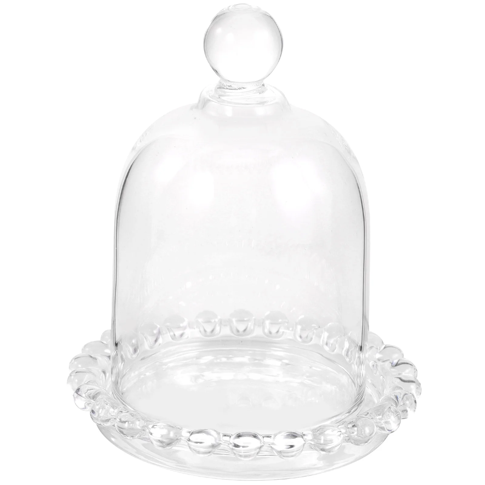 

Tray Cake Stand Dome Plate Flower Cupcake Display Dessert Appetizer Cloche Servingfruit Holder Party Coverbase Preserved