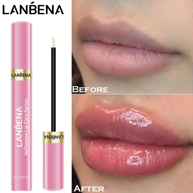 

LANBENA Instant Volumising Lip Plumper Reduce Fine Lines Lips Gloss Oil Long Lasting Moisturizing Sexy Brighten Lip Care Makeup