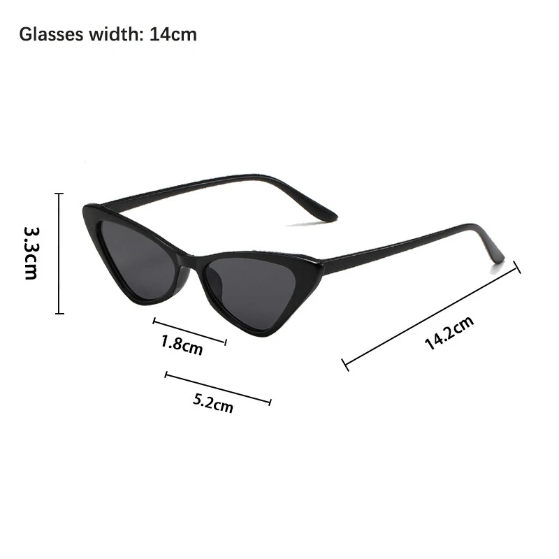 Модные солнцезащитные очки кошачий глаз для женщин классический винтажный