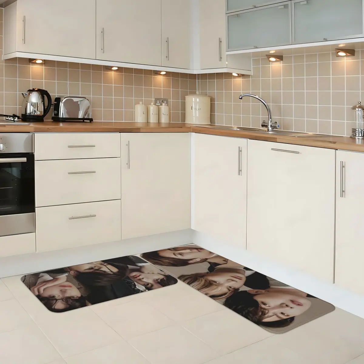 Горячая Распродажа яркий бархатный кухонный напольный коврик кухонные коврики