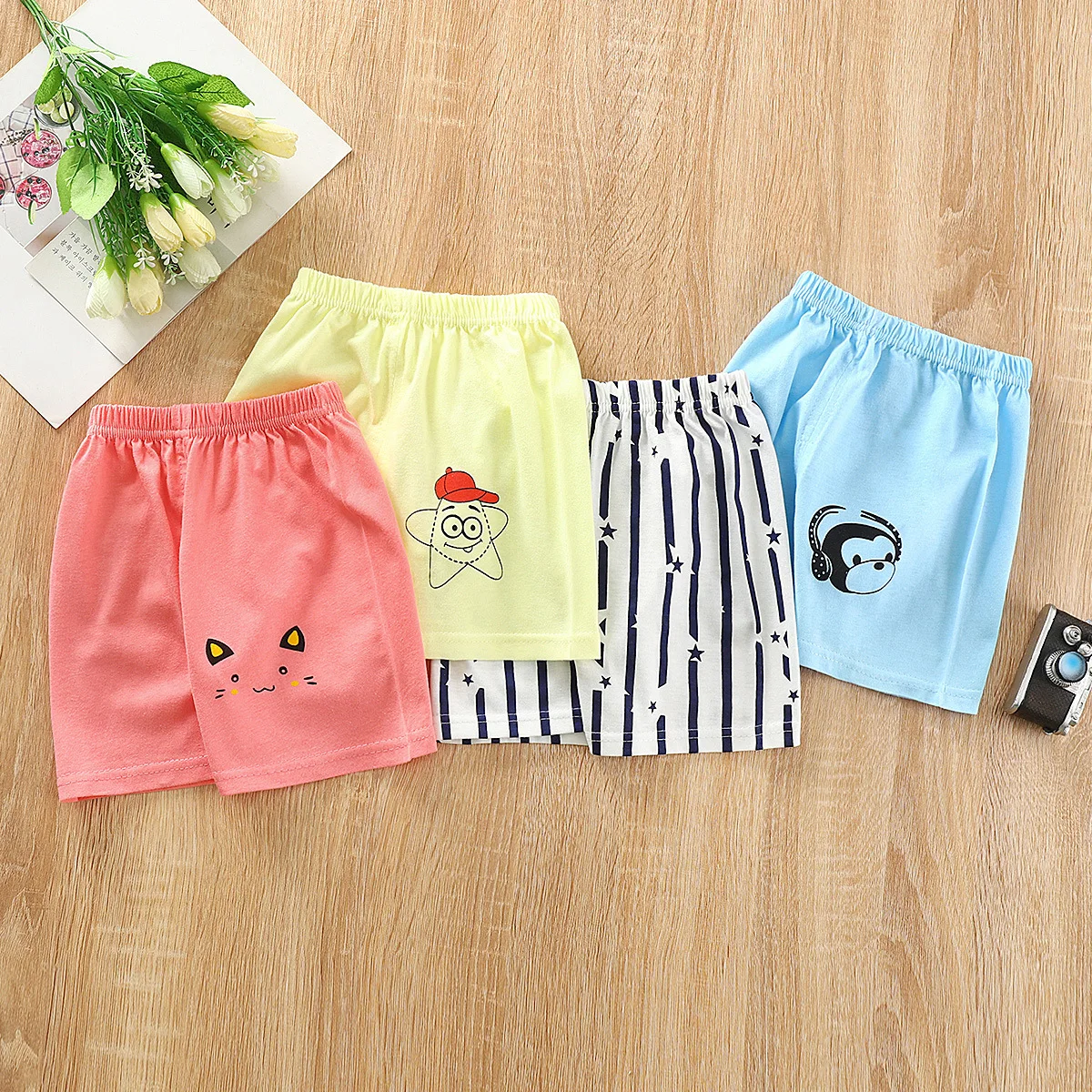 

Summer Clothes Loose Casual Children's Clothing Kids Cotton Beach Sports Toddler Cartoon Print Girls Boy Baby Fashion Shorts New
