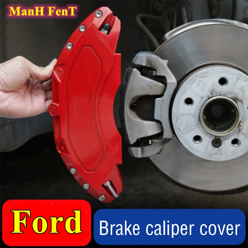 

For Ford Brake Caliper Cover Aluminum Alloy Metal Fit Ranger Focus F15 MK4 Mondeo Mustang Fiesta Fusion Explorer Raptor