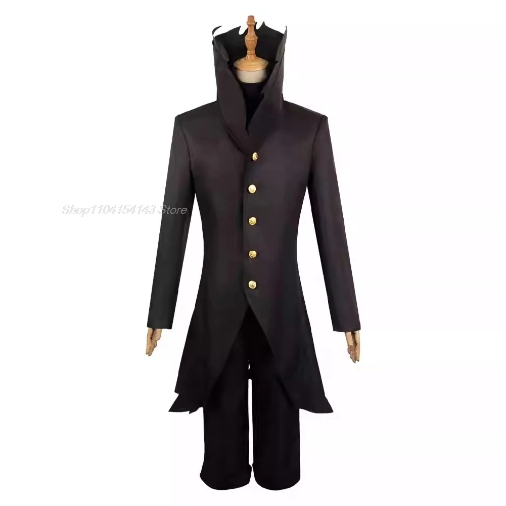 Dandadan Okarun Ken Takakura Cosplay Costume Wig Mask Turbo Granny Powers Black Collar Uniform Curly Short Hair Halloween Suit