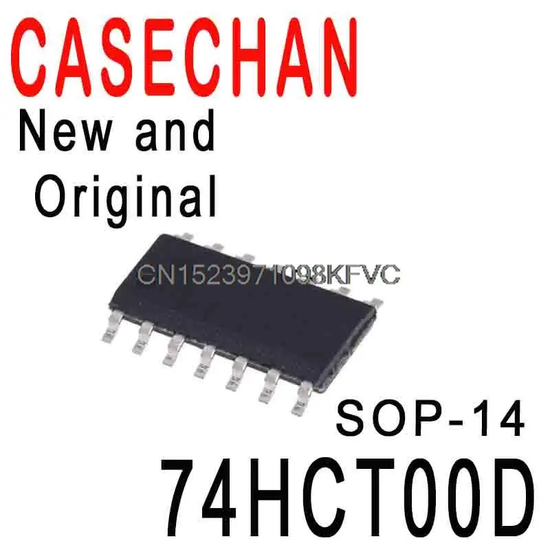 Новые и оригинальные HCT00 SN74HCT00DR SOP-14 SMD Quad 2-вход NAND gate logic chip в наличии IC 74HCT00D, 10 шт.