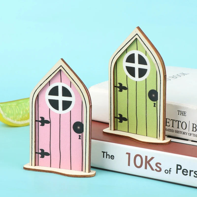 

1 шт. 1/12 миниатюрная мебель для кукольного домика деревянная дверь-прорезыватель для детей мебель «сделай сам» садовое ремесло игрушка 3D ск...