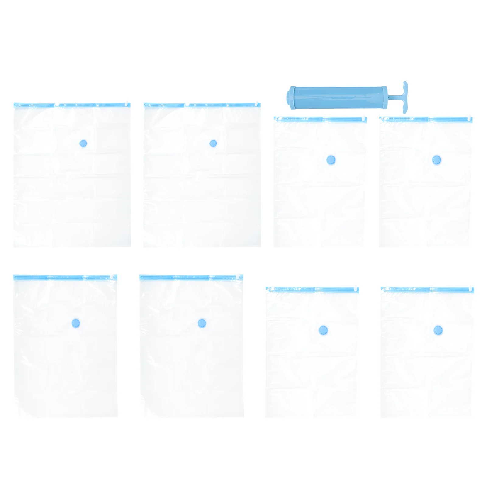 

1 комплект бытовых магнитных вакуумных пакетов с ручным насосом