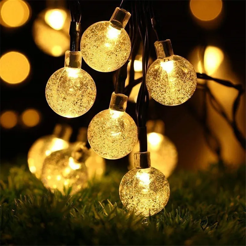 

Светодиодная гирлянда с круглыми лампочками, USB-гирлянда с 20 светодиодами, водонепроницаемая гирлянда, украшение для рождества, праздника, Рождества, свадьбы, вечеринки