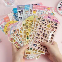 kawaii sanrio stickers hellokittys cartoon cute anime pompom purin cup stickers sweet kuromi mobile phone stickers girls gifts