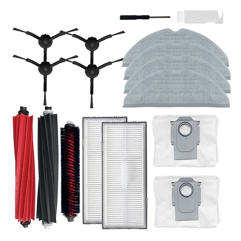 

Main Brush Side Brush For Roborock S8 / S8 + / S8 Pro Ultra / G20 Double Rolling Silicon Robot Vacuum Cleaner Accessories