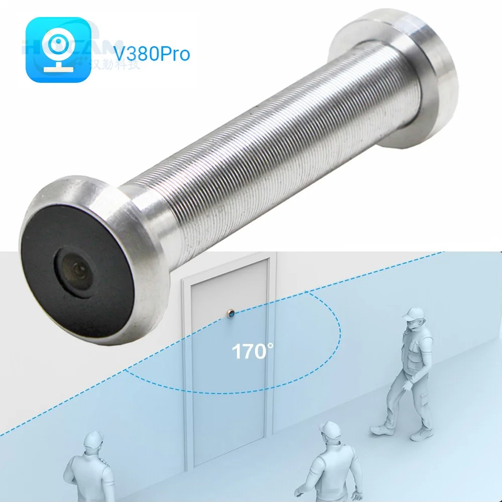 Peephole No Expansion Hole Diameter 16mm 1080P Wide Angle Cat Door Eye Hole Camera Security Wifi Mini IR Wireless Camera Viewer