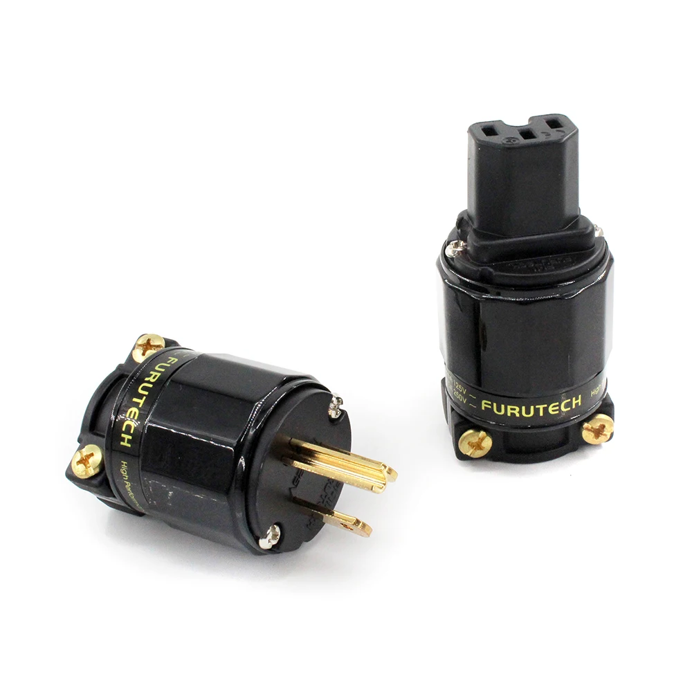 FURUTECH HIFI FI-11M-N1/FYF-11-N1(G) Аудиоразъем питания 24-каратного позолоченного разъема IEC 1