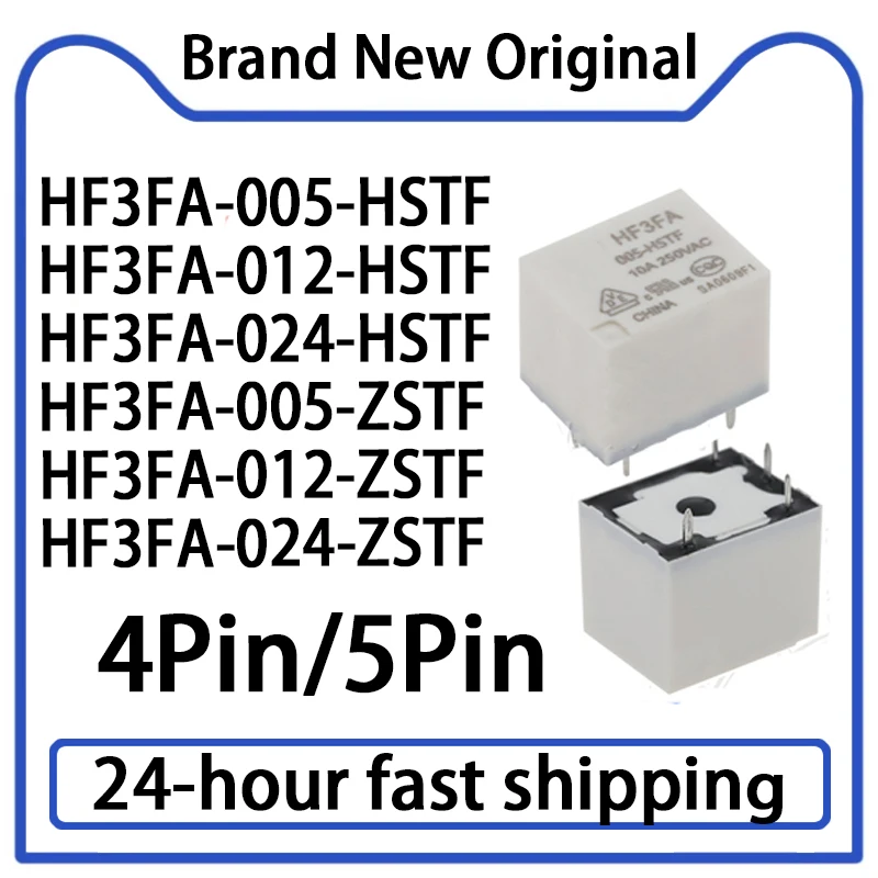 1 шт. HF3FA-005-HSTF HF3FA-005 012 024-HST HSTF ZST ZSTF HF3FA-012-ZSTF HF3FA-024-ZST 10A 4-контактное 5-контактное