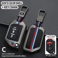 2 3 4button car key case cover for jeep wrangler jl tj gladiator jt 2018 2019 remote keyless covers bag car accessories keychain