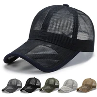 men women 2022 summer full mesh baseball cap quick dry cooling sun protection hiking golf running adjustable snapback hat gorras
