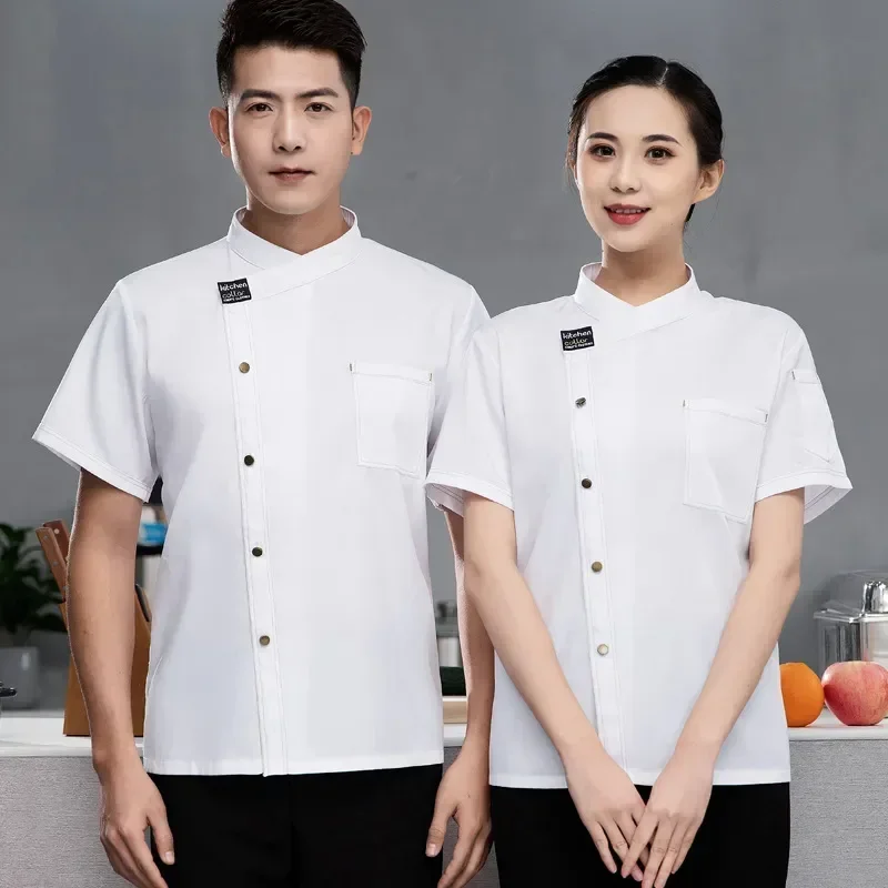 

Мужская куртка Catering для отеля, рабочая одежда для поваров, ресторанов, шеф-поваров, форма для ресторана, Сервировочная дышащая кухонная форма для кухни