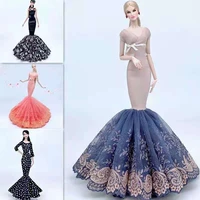 16 classic fishtail wedding dress for barbie clothes 11 5 bjd doll accessories for barbie doll outfits princess gown kids toy