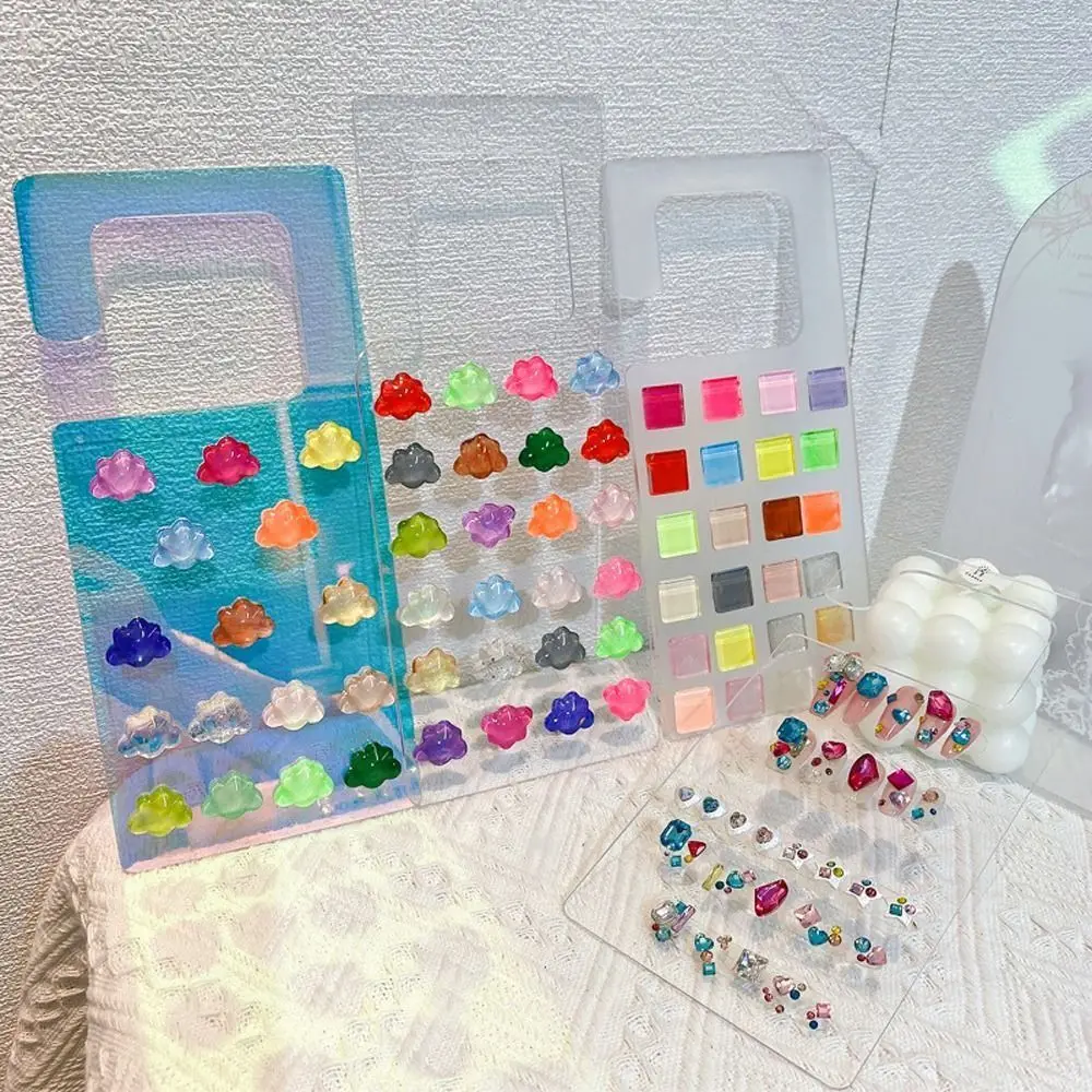 

1 pc Nail Art Display Board False Nail Sample Display Acrylic Hanger Fingernail Display Stands Showing Holder Nail Showing Shelf