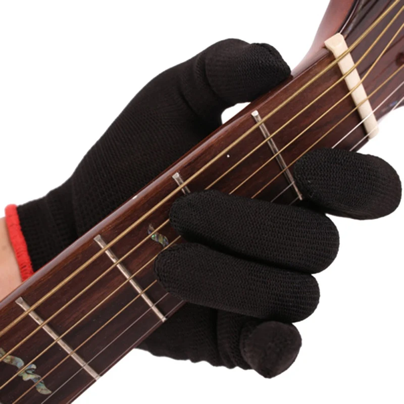 

Quality Fingertip Anti-pain Guitar Bass Practice Full Finger Mittens Hand Protection Glove For Professional Beginner Musicians