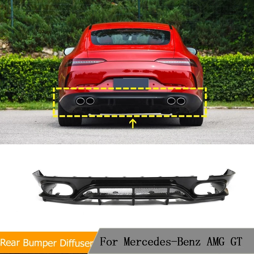 Диффузор для заднего бампера губа сухой Карбон подходит Mercedes-Benz AMG GT 53 54 55 Up