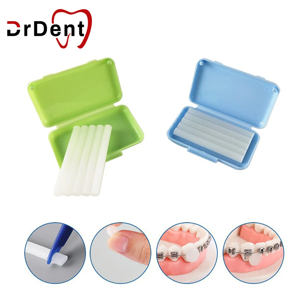 

2 Box Dental Orthodontic Wax Oral Hygiene Tool Teeth Whitening Relief Wax Sticks For Braces Gum Irritation Random Color Dentist