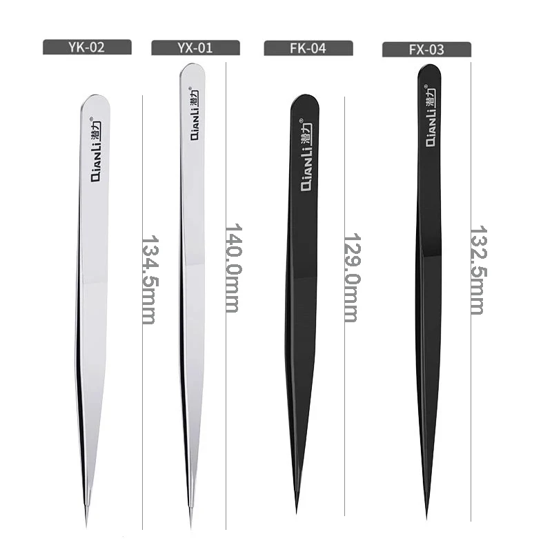 Qianli iNeezy точный Немагнитный Пинцет из нержавеющей стали высокая твердость вакуумное покрытие процесс скачка линия щипцы