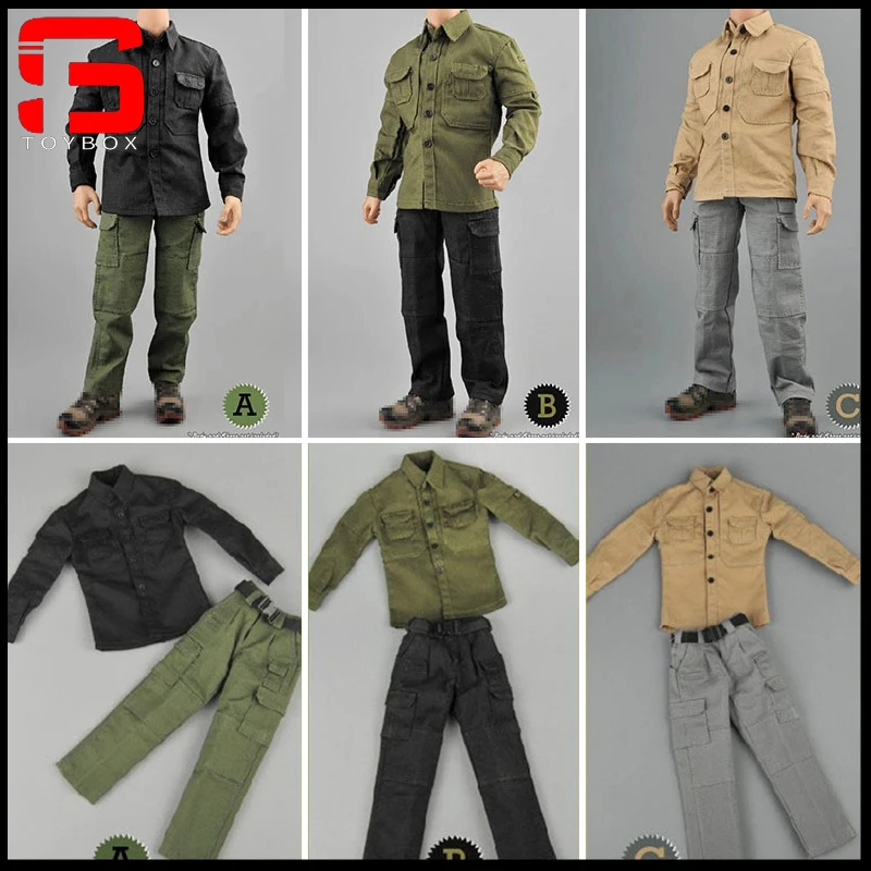 

ZYTOYS ZY5040 1/6 Male PMC Shirt Combat Pants Set Clothes Fit 12'' Soldier Action Figure Body Dolls 3 Colors Optional