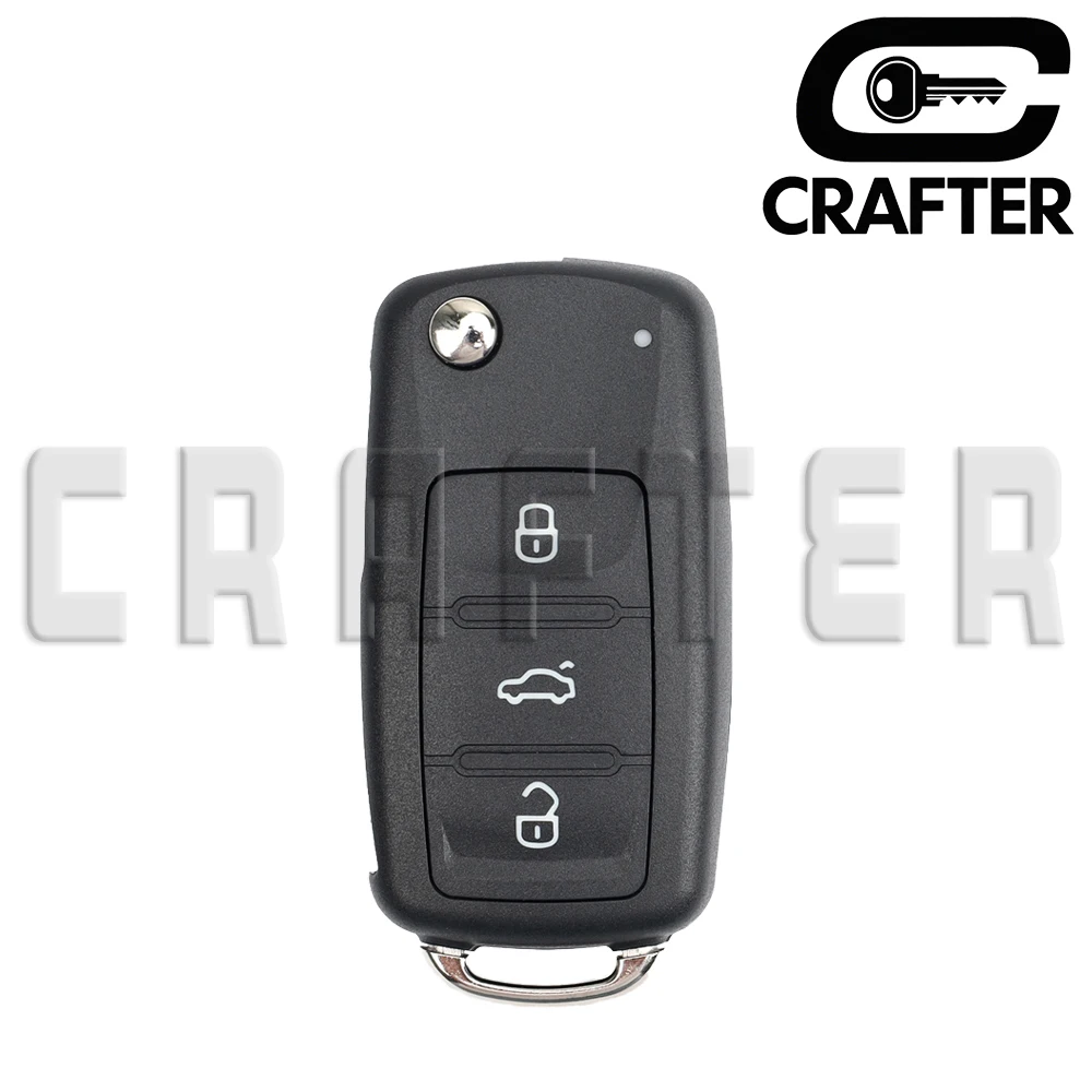 

Ключ Crafters 5K0837202AD 433 МГц ID48 ЧИП Флип Дистанционный CarKey Подходит для VW Volkswagen Polo Golf Passat Tiguan Skoda Ключ для сиденья