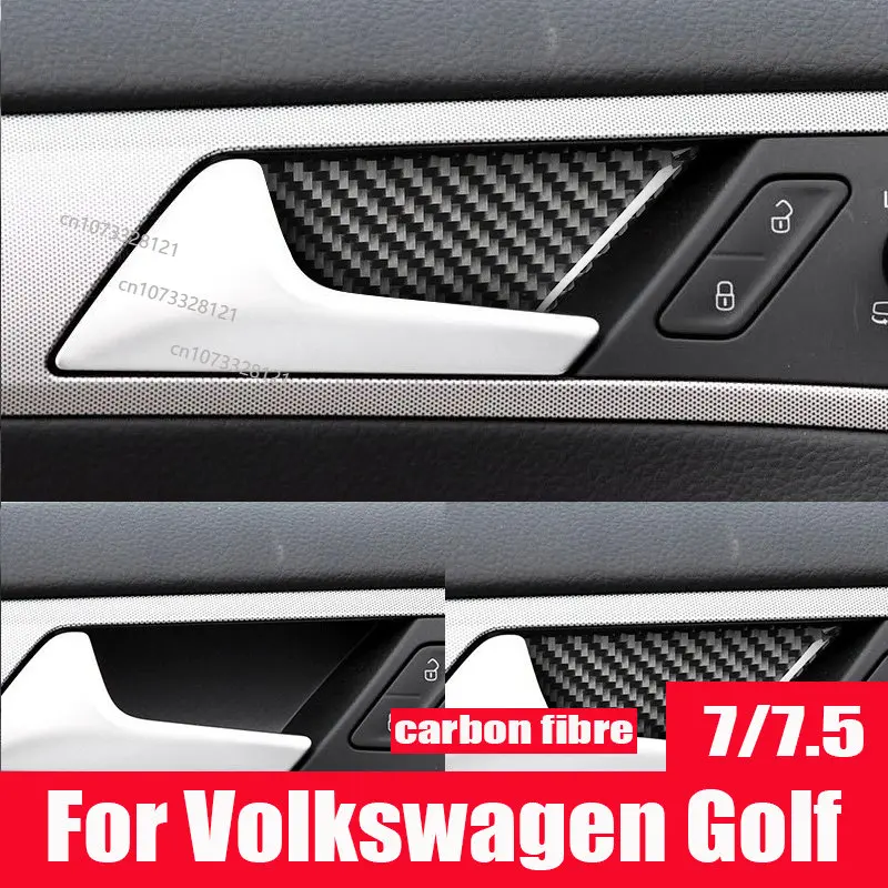 

Для Volkswagen Golf 7/7.5, декоративная наклейка из углеродного волокна для внутренней двери, автомобильные модифицированные детали