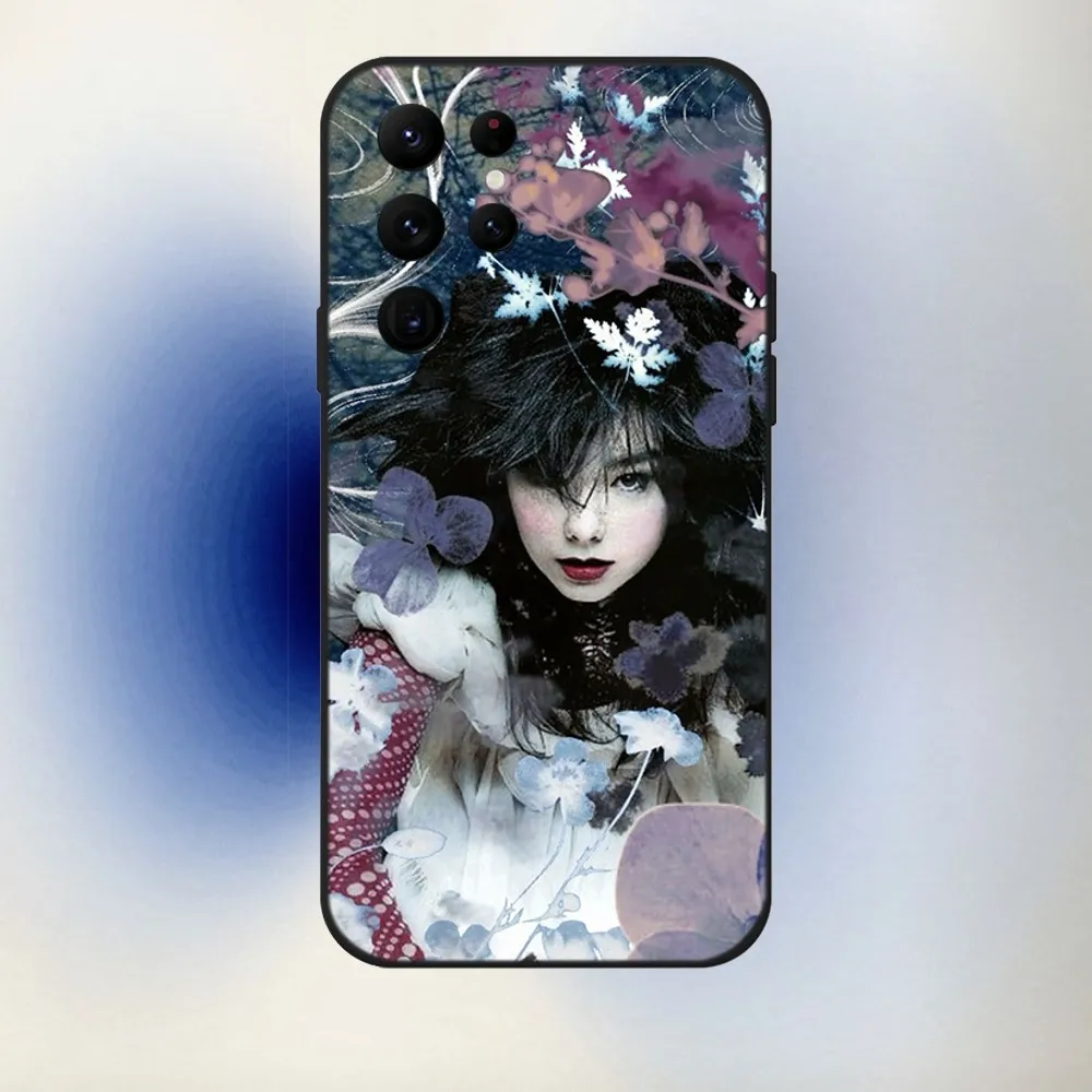 Чехол для телефона Singer B-Bjork Samsung S24 23 22 30 21 10 9 Ultra Plus Lite FE 5G черный мягкий чехол