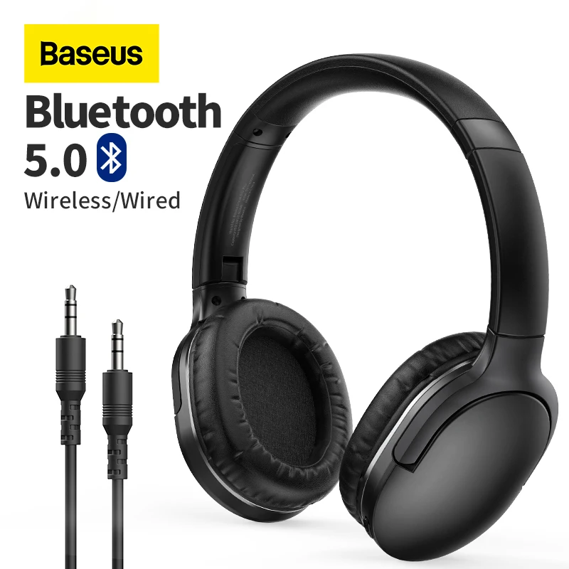 Baseus D02 Pro Wireless Headphones Bluetooth Earphone 5.0 Foldable Headset Sport Headphone Gaming Phone Fone Bluetooth Earbuds
