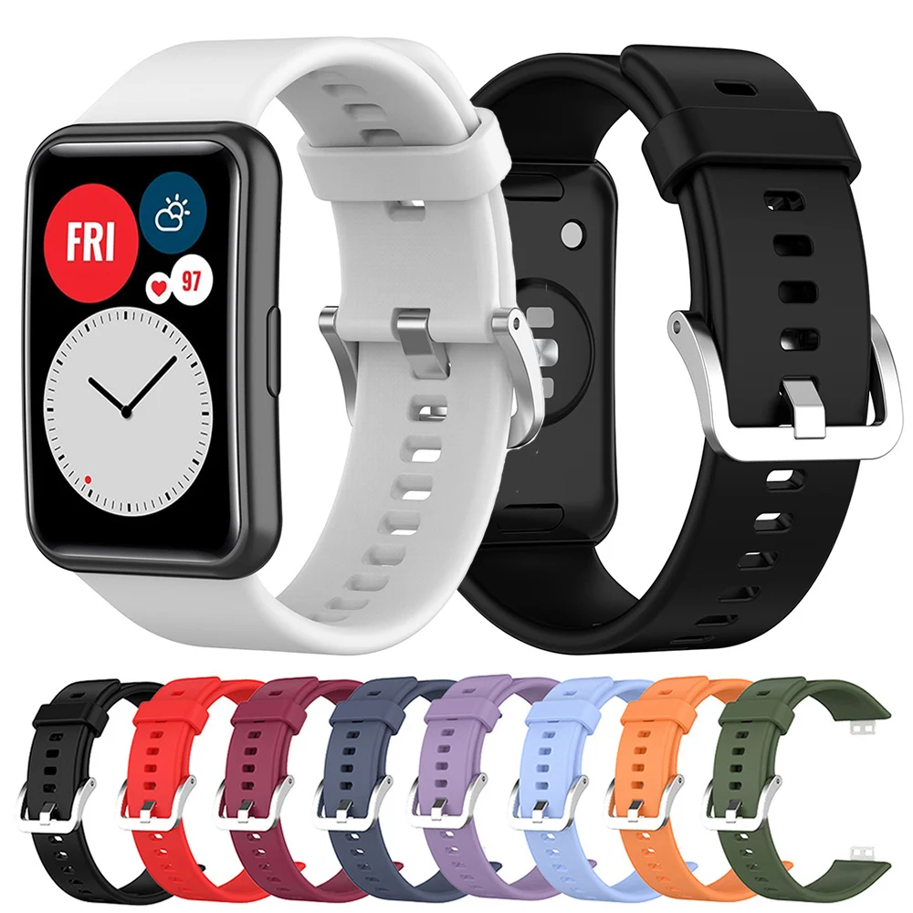 

Silicone Watchband For Huawei Watch Fit Bracelet Belt Replacement Watch Strap For Huawei Watch Fit Wrist Band