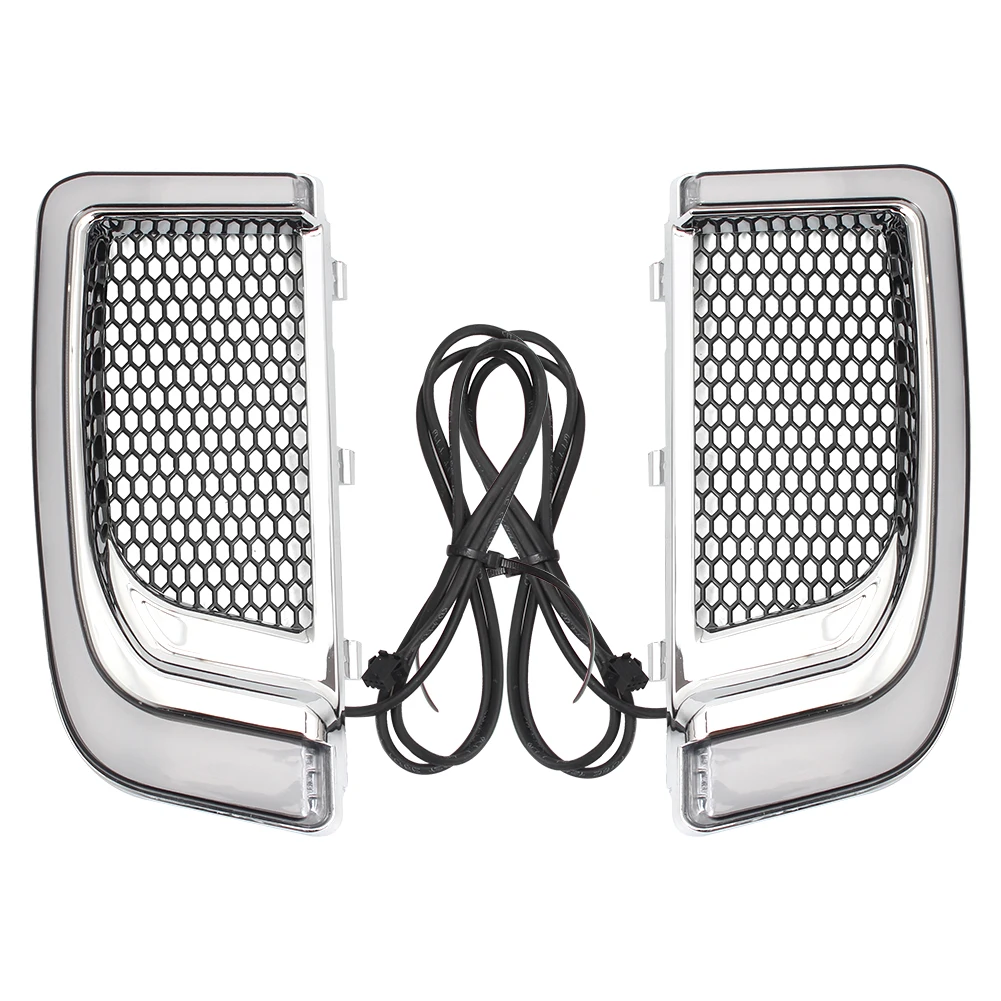 Светодиодный поворотный сигнал для мотоцикла обтекатель Нижняя решетка Harley Touring