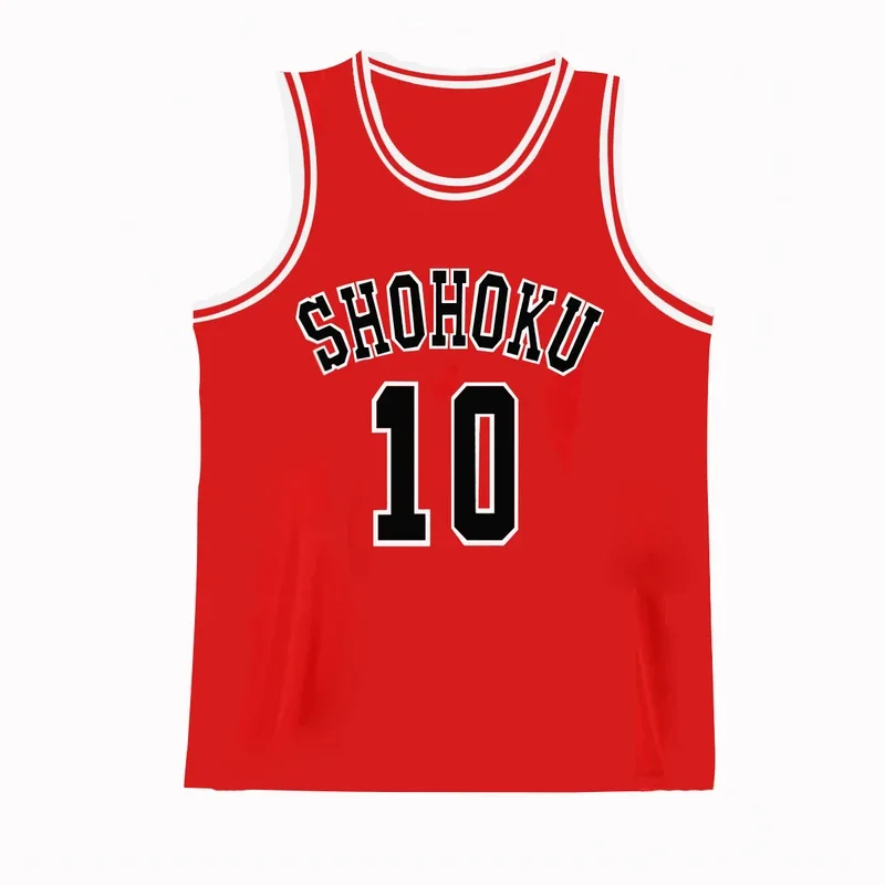 Аниме Slam Dunk Джерси баскетбольный жилет шорты косплей Shohoku Hanamichi Sakuragi Kaede рукава