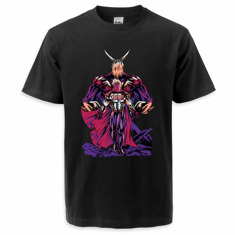 

Футболка мужская с японским аниме «Моя геройская Академия», топ с надписью «All Might», свободная рубашка в стиле Харадзюку, лето 2022