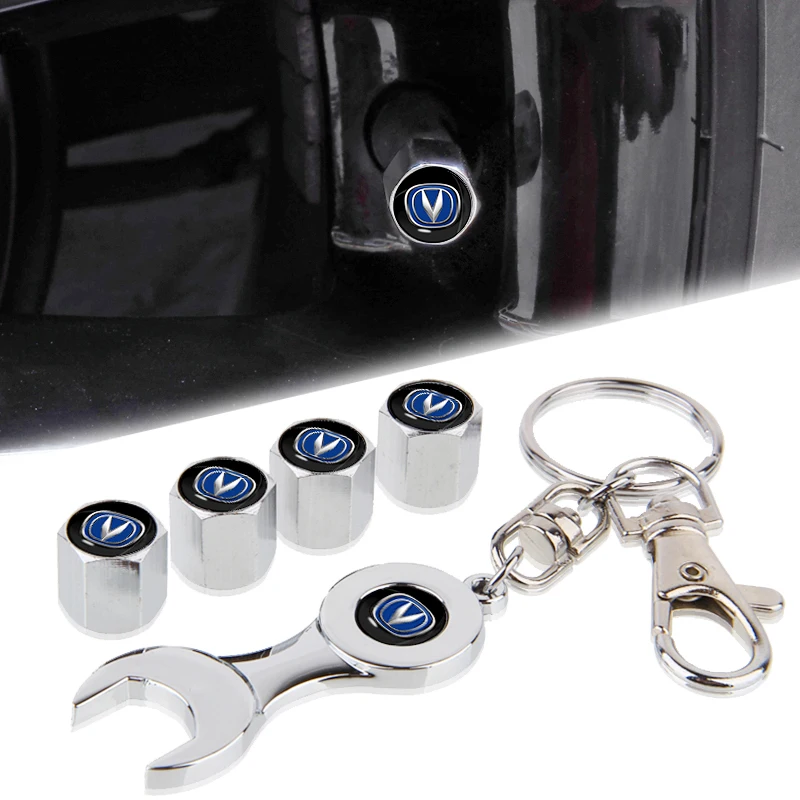 

Car Tire Valve Caps With Wheel Tool Wrench Keychain For Opel Astra G H J F K Insignia Vectra C D Zafira B Antara Auto Styling
